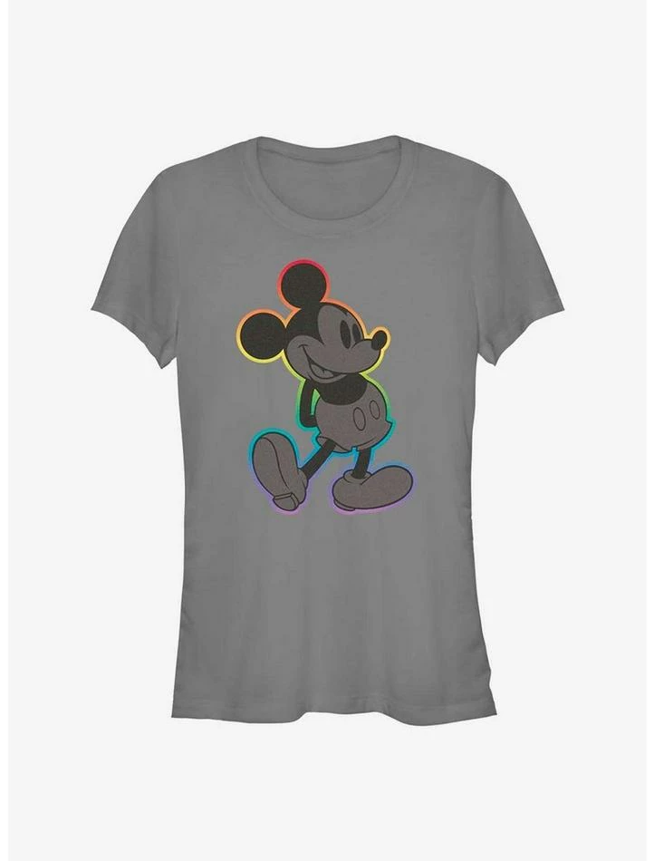 Cheap 🤩 Disney Mickey Mouse Mickey Rainbow Outline Pride T-Shirt ✔️