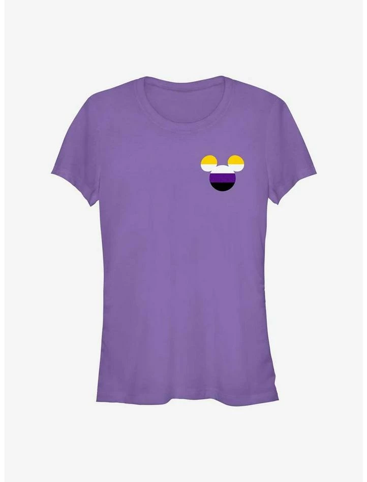 Hot Sale 💯 Disney Mickey Mouse Non-Binary Badge Pride T-Shirt ✨