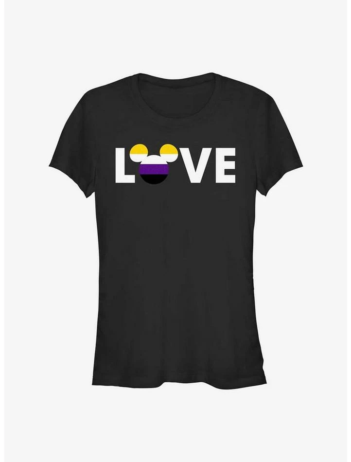 Best reviews of ⭐ Disney Mickey Mouse Non-Binary Love Pride T-Shirt 🌟