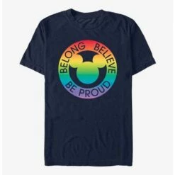 Best deal 🌟 Disney Mickey Mouse Belong Believe Pride T-Shirt ⭐
