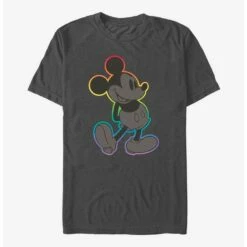 Flash Sale 🛒 Disney Mickey Mouse Mickey Rainbow Outline Pride T-Shirt 🛒