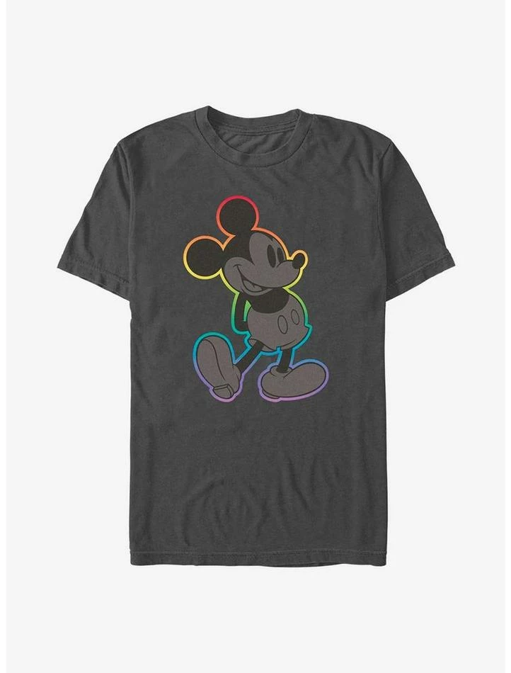 Flash Sale 🛒 Disney Mickey Mouse Mickey Rainbow Outline Pride T-Shirt 🛒