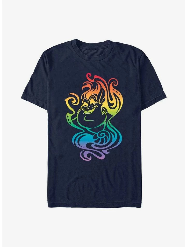 Cheap 😀 Disney Villains Ursula Badge Pride T-Shirt ⌛