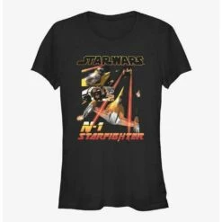 Outlet 🎉 Star Wars The Book of Boba Fett N-1 Starfighter 👧 Girls T-Shirt ⌛