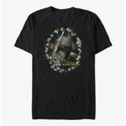 Promo 😀 Star Wars The Book of Boba Fett All About Credits T-Shirt 👏