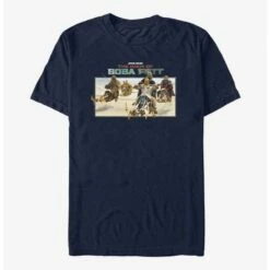 Buy 🥰 Star Wars The Book of Boba Fett Speeder Bike Pursuit T-Shirt 👏