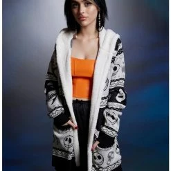 Best reviews of 🥰 The Nightmare Before ❄ Christmas Fair Isle 👧 Girls Sherpa Cardigan 🔥