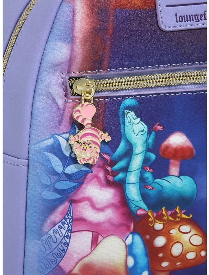 Brand new ❤️ Loungefly Disney Alice In Wonderland Mushroom Caterpillar Mini 🎒 Backpack 👏 - Image 5