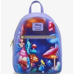 Brand new ❤️ Loungefly Disney Alice In Wonderland Mushroom Caterpillar Mini 🎒 Backpack 👏