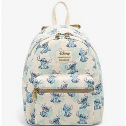 Best Sale 🔔 Loungefly Disney Lilo & Stitch Tropical Leaves Mini 🎒 Backpack ✔️