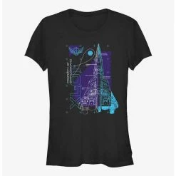 Coupon 🧨 Disney Pixar Lightyear Ship Schematic 👧 Girls T-Shirt 🧨