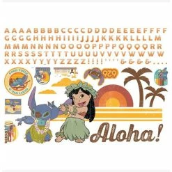 Budget 🧨 Disney Lilo and Stitch Peel & Stick Giant Wall Decals 💯