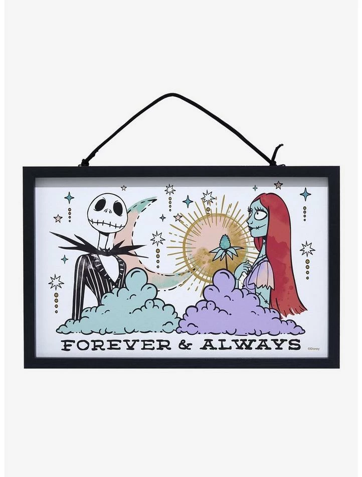 Flash Sale 🥰 The Nightmare Before 🔔 Christmas Jack & Sally Wall Art 🎁