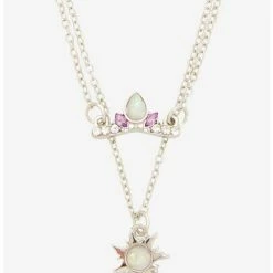 Wholesale ✨ Disney Tangled Crown & Sun Necklace Set 🎁