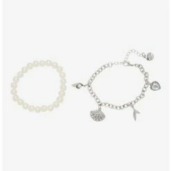 Deals βοΈ Disney The Little Mermaid Pearl Charm Bracelet Set π