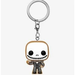 Best Sale 🧨 Funko The Nightmare Before ❄ Christmas Pop! Gingerbread Jack Skellington Vinyl Key Chain Hot Topic 2022 Exclusive 💯