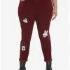 Budget ❤️ Disney Mickey Mouse Embroidered Corduroy Mom Pants Plus Size 🔥
