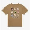 Promo 🔥 The Muppets Character Grid Boyfriend Fit 👧 Girls T-Shirt 👏