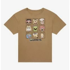 Promo 🔥 The Muppets Character Grid Boyfriend Fit 👧 Girls T-Shirt 👏