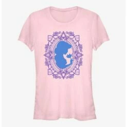 Buy ✨ Disney Aladdin Jasmine Flower Frame Silhouette 👧 Girls T-Shirt 🧨