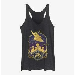 Promo 🤩 Disney Aladdin & Jasmine Flying 30th Anniversary 👧 Girls Tanks 👏