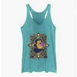 Coupon 👏 Disney Aladdin Jasmine Badge 30th Anniversary 👧 Girls Tanks ✔️