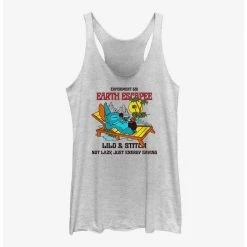 Best deal 🔥 Dsny Lilo Stch Lazy Stitch Back 👧 Girls Raw Edge Tank ❤️