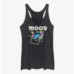 Hot Sale 🎁 Dsny Lilo Stch Mood 👧 Girls Raw Edge Tank ✔️