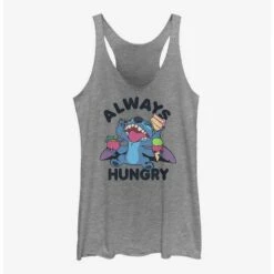 Deals ❤️ Dsny Lilo Stch Munchies 👧 Girls Raw Edge Tank 👍