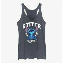 Deals ⌛ Dsny Lilo Stch Stitch Original 👧 Girls Raw Edge Tank 👏