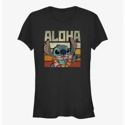 Hot Sale 💯 Dsny Lilo Stch Stitch Says Aloha 👧 Girls T-Shirt ✨