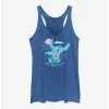 Coupon 🔥 Dsny Lilo Stch Stitch Tropicool 👧 Girls Raw Edge Tank 🧨