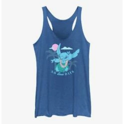 Coupon 🔥 Dsny Lilo Stch Stitch Tropicool 👧 Girls Raw Edge Tank 🧨