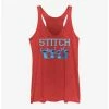 Hot Sale 🎁 Dsny Lilo Stch The Stitches Happy Stitch 👧 Girls Raw Edge Tank 🥰