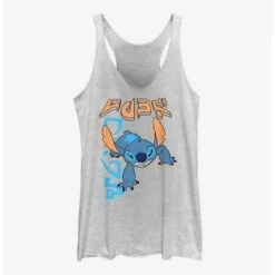 Brand new 🔥 Dsny Lilo Stch Tiger Crawl Back 👧 Girls Raw Edge Tank 🔥