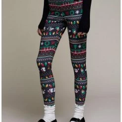 Budget 👍 Her Universe Disney Holiday Mickey Mouse & Friends Fair Isle Leggings 🎉