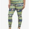Hot Sale 🧨 Disney Chip 'N' Dale Fair Isle Leggings Plus Size 🔥