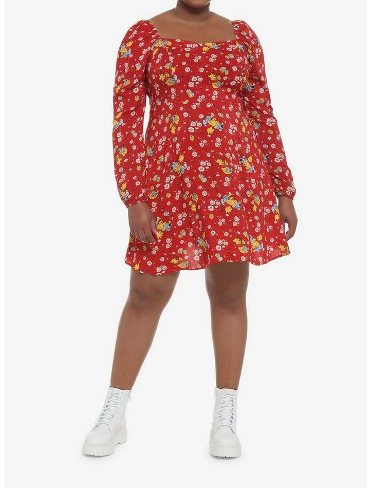 Best reviews of 🌟 Disney Winnie The Pooh Floral Long-Sleeve 👗 Dress Plus Size 👍 - Image 2