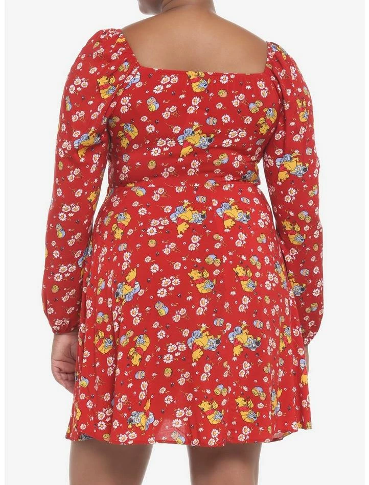 Best reviews of 🌟 Disney Winnie The Pooh Floral Long-Sleeve 👗 Dress Plus Size 👍 - Image 3