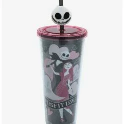 Coupon 💯 The Nightmare Before 🎁 Christmas Misfit Love Acrylic Travel Cup 🥰