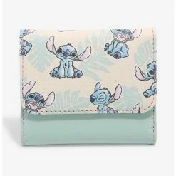 Cheapest ๐ Loungefly Disney Lilo & Stitch Tropical Leaves Mini Wallet โค๏ธ