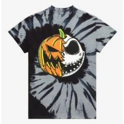 Hot Sale 🛒 The Nightmare Before 🎁 Christmas Split Tie-Dye T-Shirt ⭐