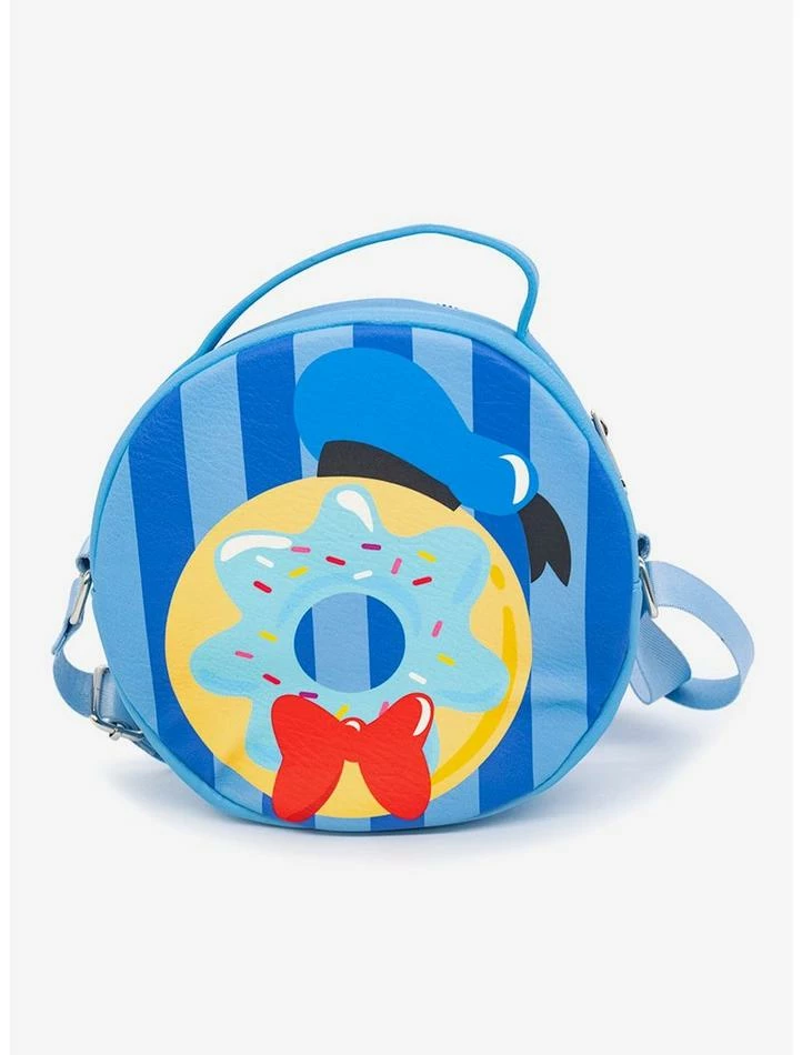 Cheapest โ Disney Donald Duck Donut Dessert With Stripes Cross Body Bag ๐คฉ