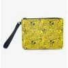Buy 😉 Disney Mickey Mouse Mickey Mouse Icon Doodles All Over Yellows Black Single Pocket Wristlet 👍