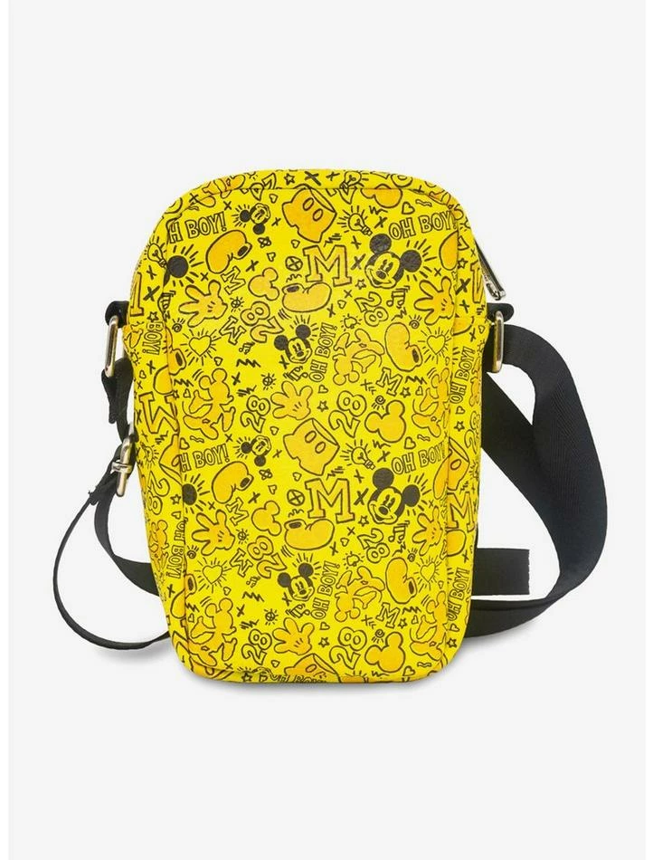 Best deal 👍 Disney Mickey Mouse Icon Doodles Collage Cross Body Bag 🔥 - Image 3