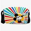 Promo 😀 Disney Mickey Mouse Smiling Sunburst Rays Pose Cross Body Bag 💯