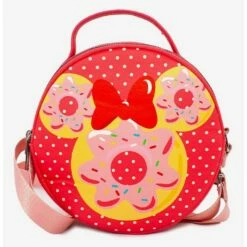 Cheap 😀 Disney Minnie Mouse Bow And Ears Donut Dessert With Polka Dot Cross Body Bag ❤️