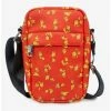 Brand new ❤️ Disney Winnie The Pooh Stretch Poses Scattered Cross Body Bag 👏