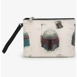 Best reviews of ✨ Star Wars The Book Of Boba Fett Helmet Schematic Wallet Single Pocket Wristlet ✨