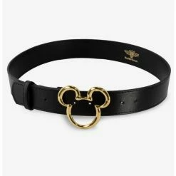 Discount 🛒 Disney Mickey Mouse Mickey Ears Gold Cast Buckle Belt 😉